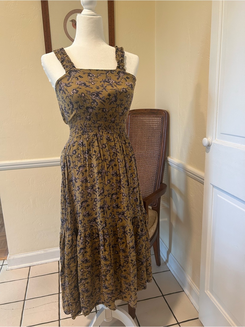 Anthropologie Raga Floral Smocked Dress~Small